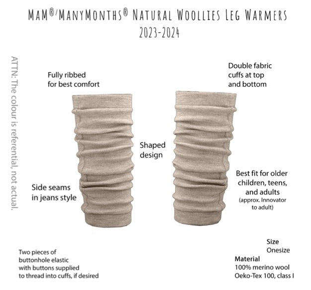 MaM Natural Woollies Leg Warmers