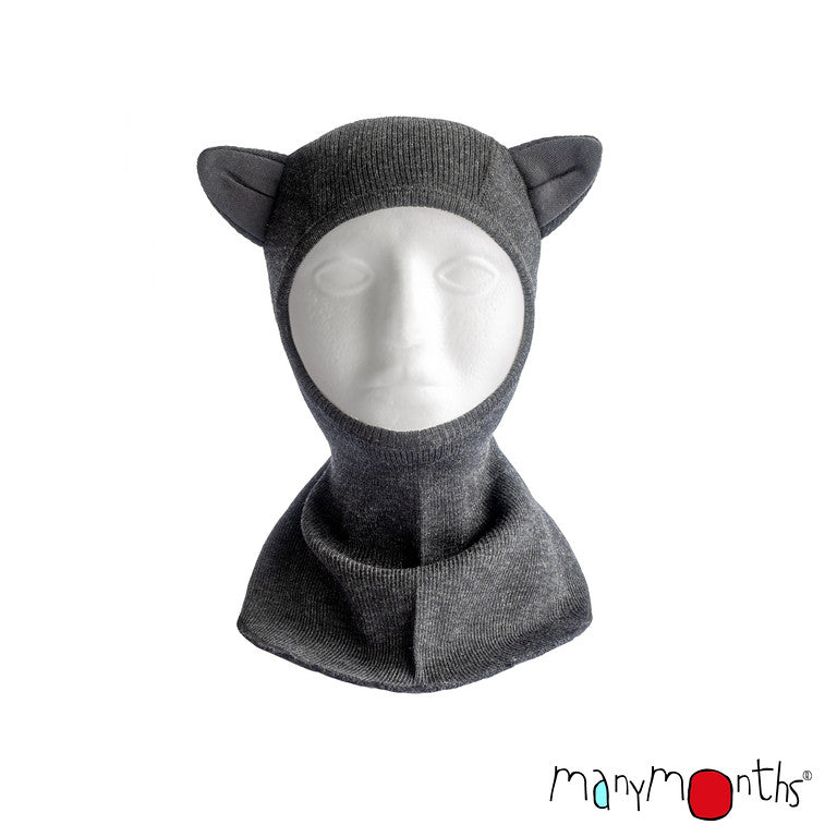 ManyMonths Natural Woollies Elephant Hood with Kitty Ears UNiQUE