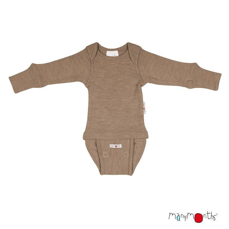 ManyMonths Natural Woollies Body/Shirt Long Sleeves