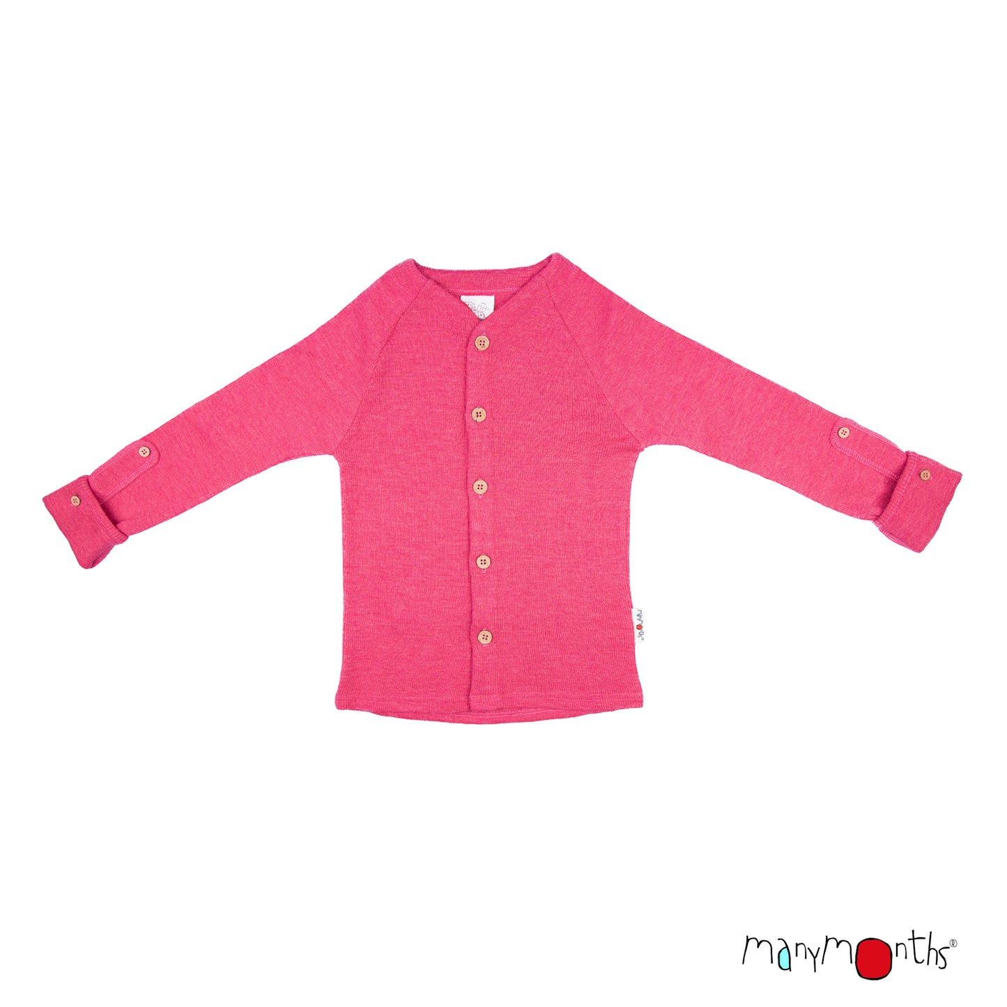 ManyMonths Natural Woollies Cardigan with Adjustable Sleeves