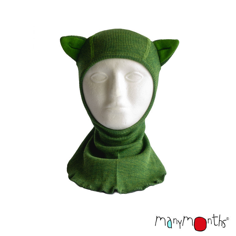 ManyMonths Natural Woollies Elephant Hood with Kitty Ears UNiQUE