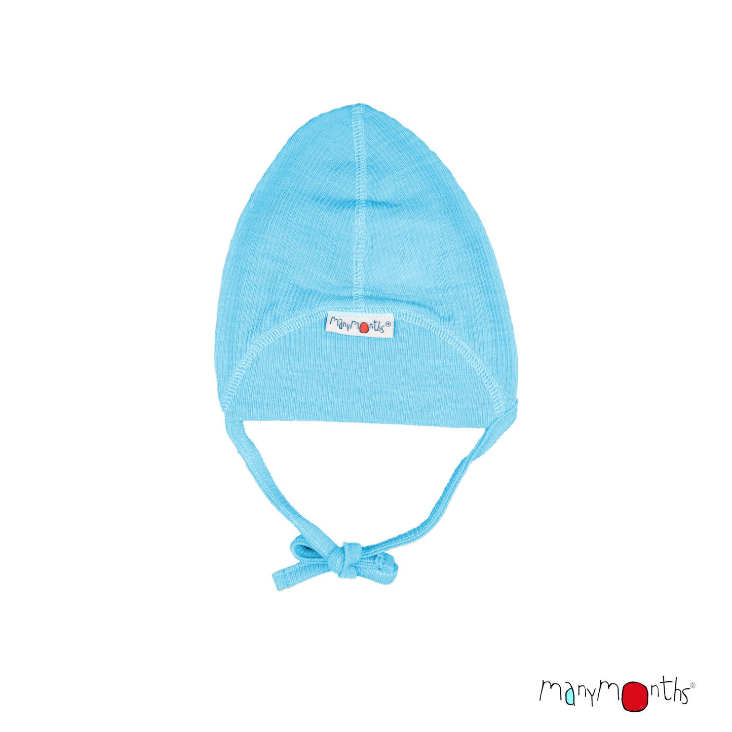 ManyMonths Natural Woollies Baby Cap with Straps (4-Season)