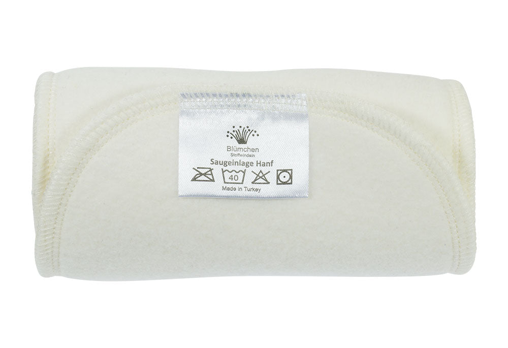 Blümchen Hanfeinlage (3-lagig)