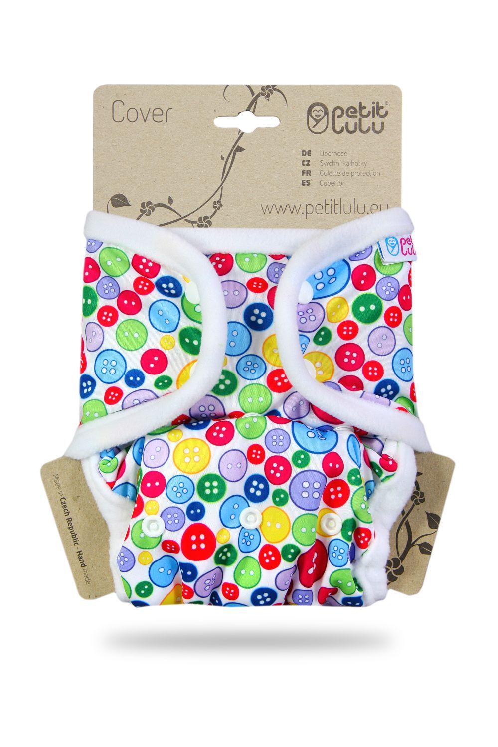 Petit Lulu One Size Prefold Cover mit PUL Laschen