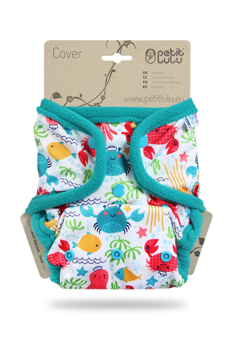 Petit Lulu One Size Prefold Cover mit PUL Laschen
