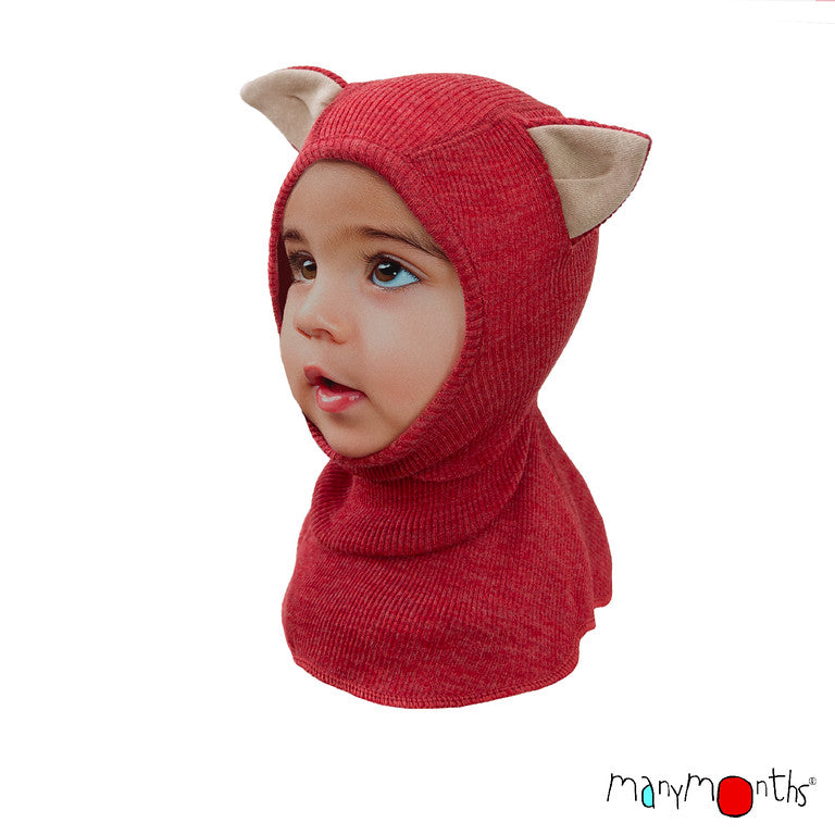 ManyMonths Natural Woollies Elephant Hood with Kitty Ears UNiQUE