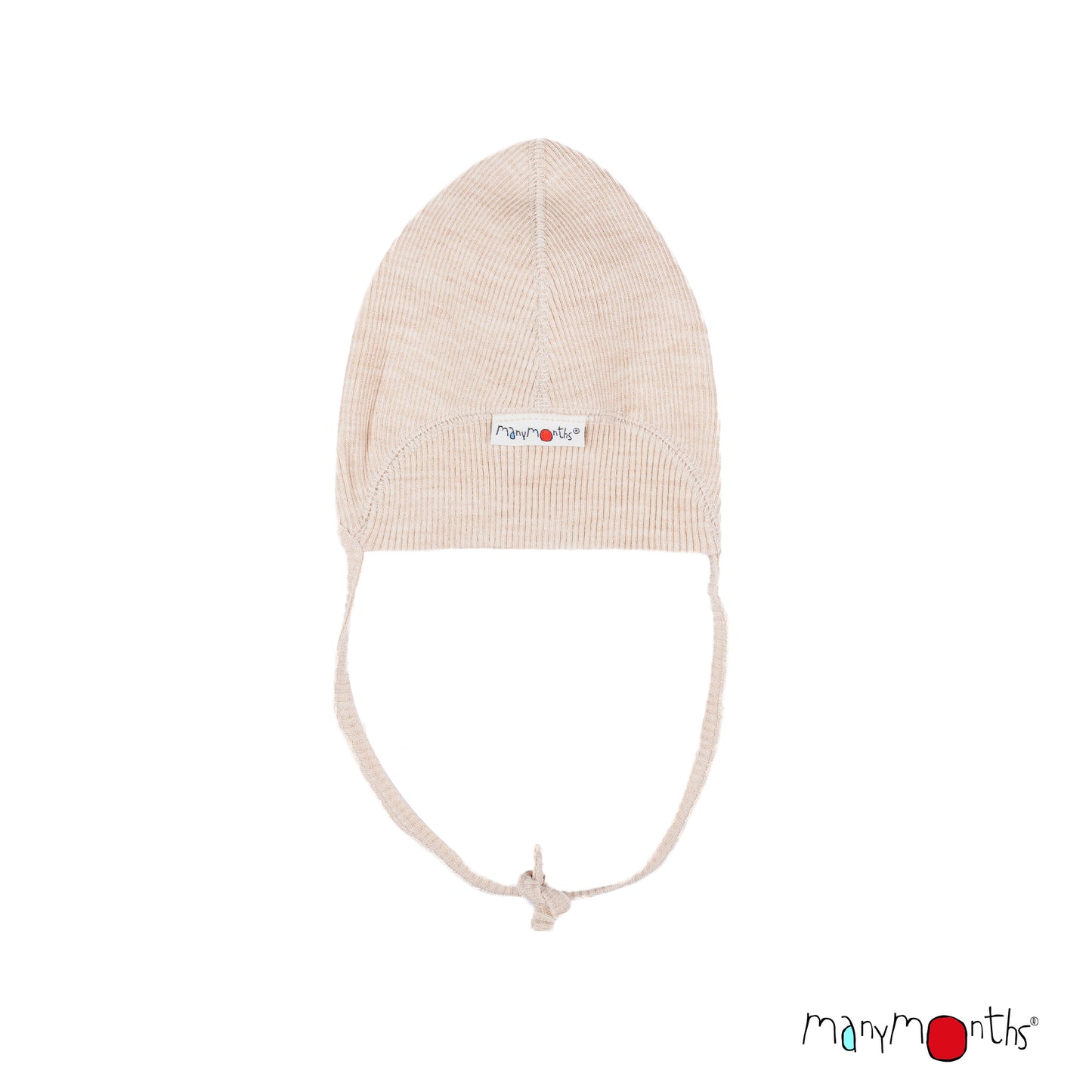 ManyMonths Natural Woollies Baby Cap with Straps