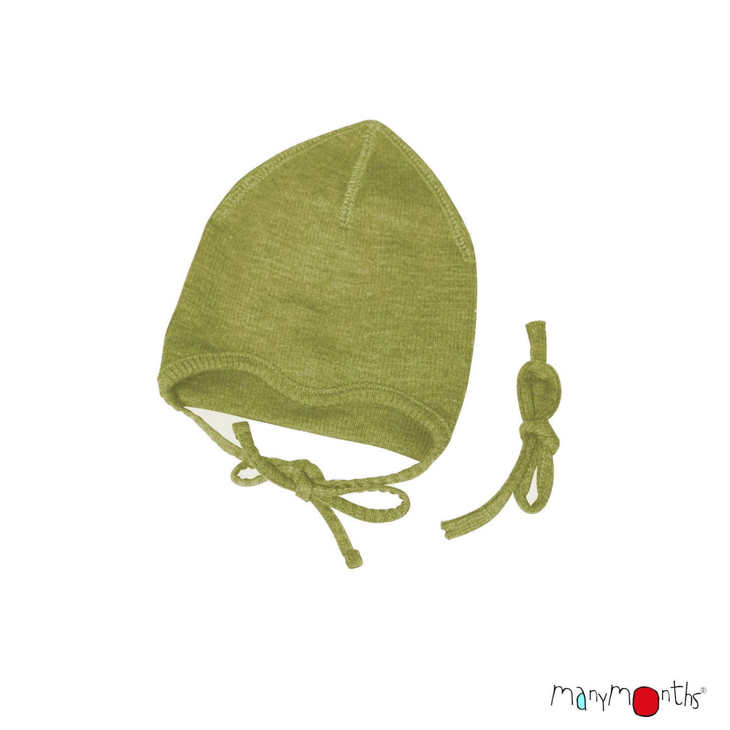 ManyMonths Natural Woollies Baby Cap with Straps