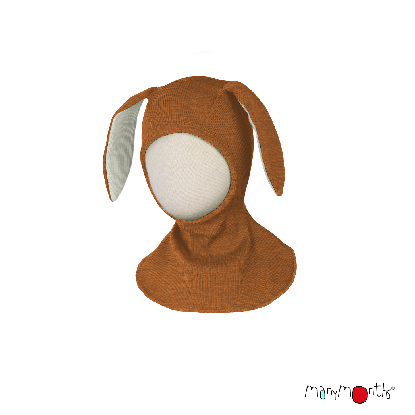 ManyMonths Natural Woollies Bunny Hood UNiQUE