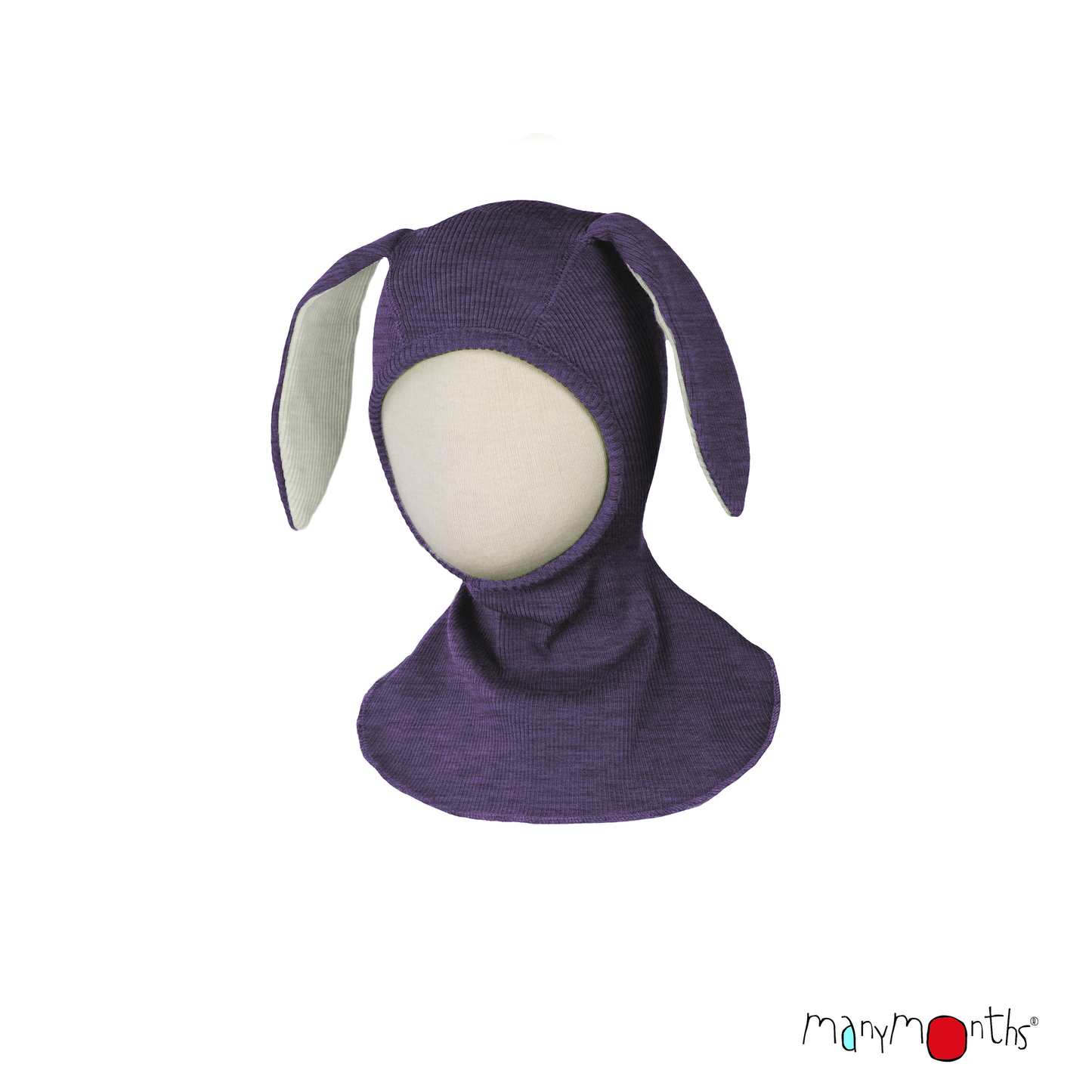 ManyMonths Natural Woollies Bunny Hood UNiQUE