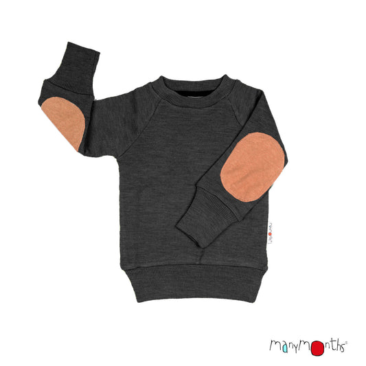 ManyMonths Natural Woollies Pullover with Elbow Patches