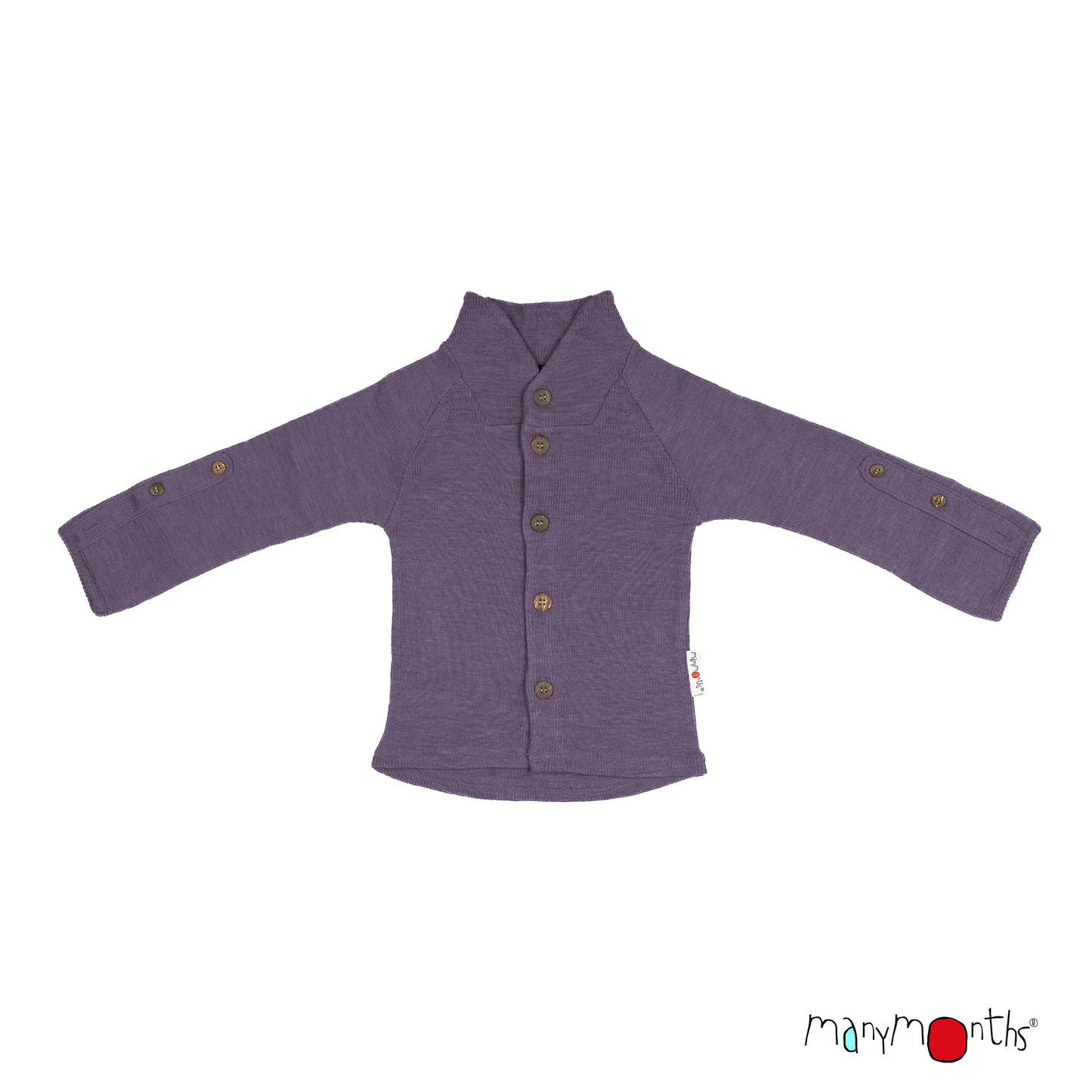 ManyMonths Natural Woollies Cardigan with Button Collar