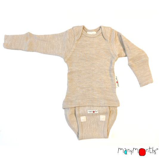 ManyMonths Natural Woollies Body/Shirt Long Sleeves