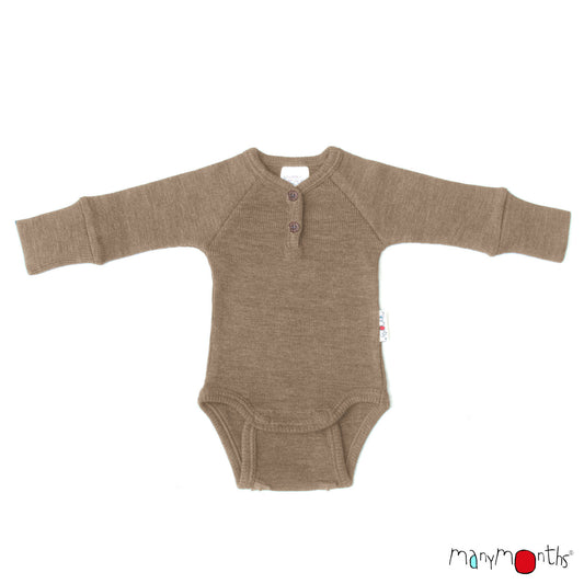 ManyMonths Natural Woollies Bodysuit with Raglan Sleeves