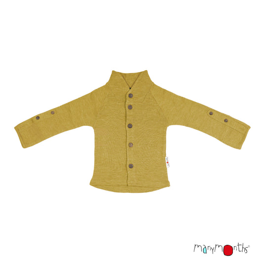 ManyMonths Natural Woollies Cardigan with Button Collar